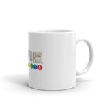 Brooklyn Subway White glossy mug