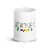 Queens Subway White glossy mug