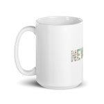 NY Subway White glossy mug