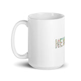 NY Subway White glossy mug
