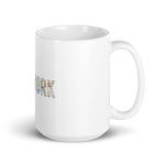 NY Subway White glossy mug
