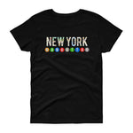 Ladies NY Subway Women's short sleeve t-shirt