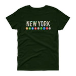 Ladies NY Subway Women's short sleeve t-shirt