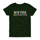 Ladies NY Subway Women's short sleeve t-shirt