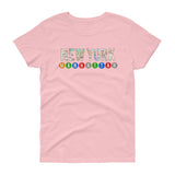 Ladies NY Subway Women's short sleeve t-shirt