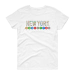 Ladies NY Subway Women's short sleeve t-shirt