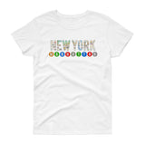 Ladies NY Subway Women's short sleeve t-shirt